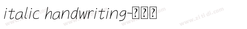 italic handwriting字体转换 italic handwriting字体转换